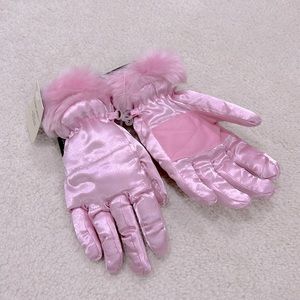 Girls 8-16 Pink Ski Gloves